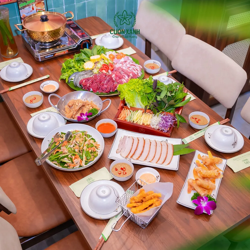 Menu Cuốn Xanh – Chân vị quê hương giữa phố thị