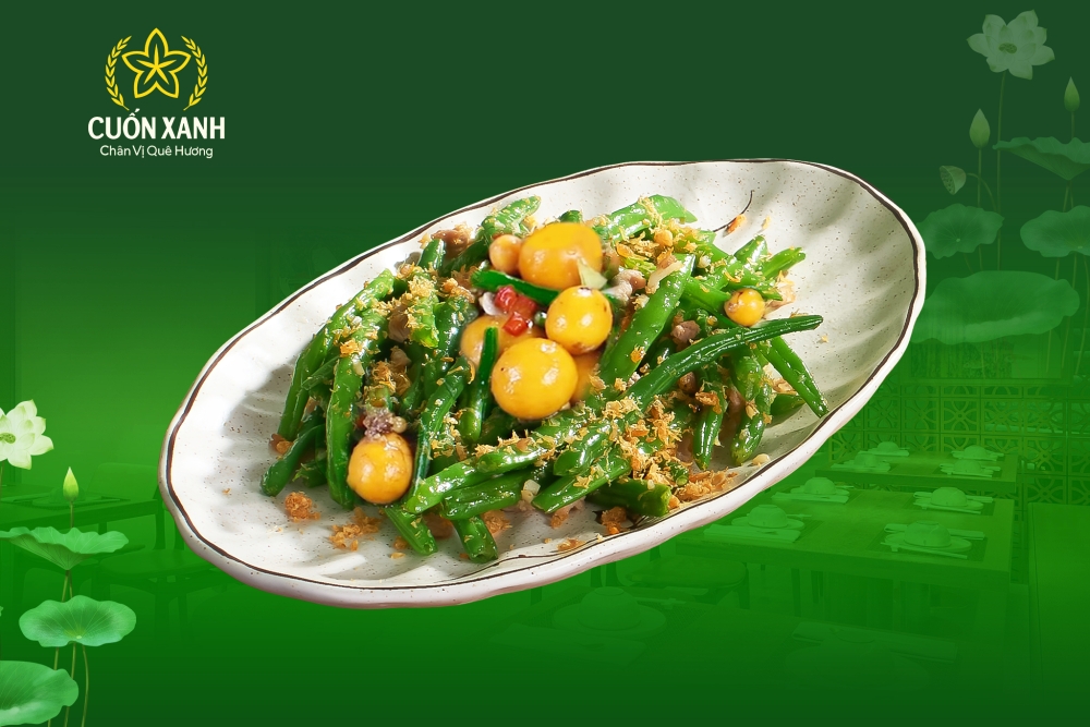 Đậu pháp xào trứng non