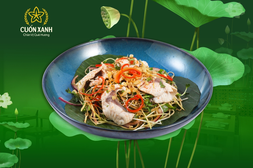 Gỏi cá giòn trộn cay
