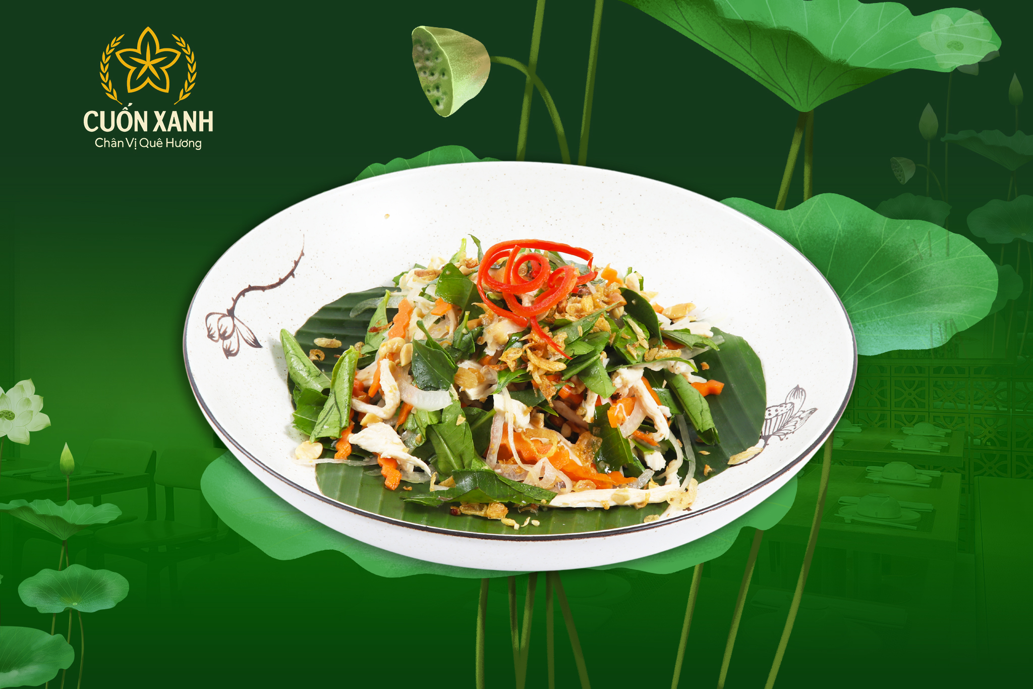 Gỏi gà lá cóc Phương Nam