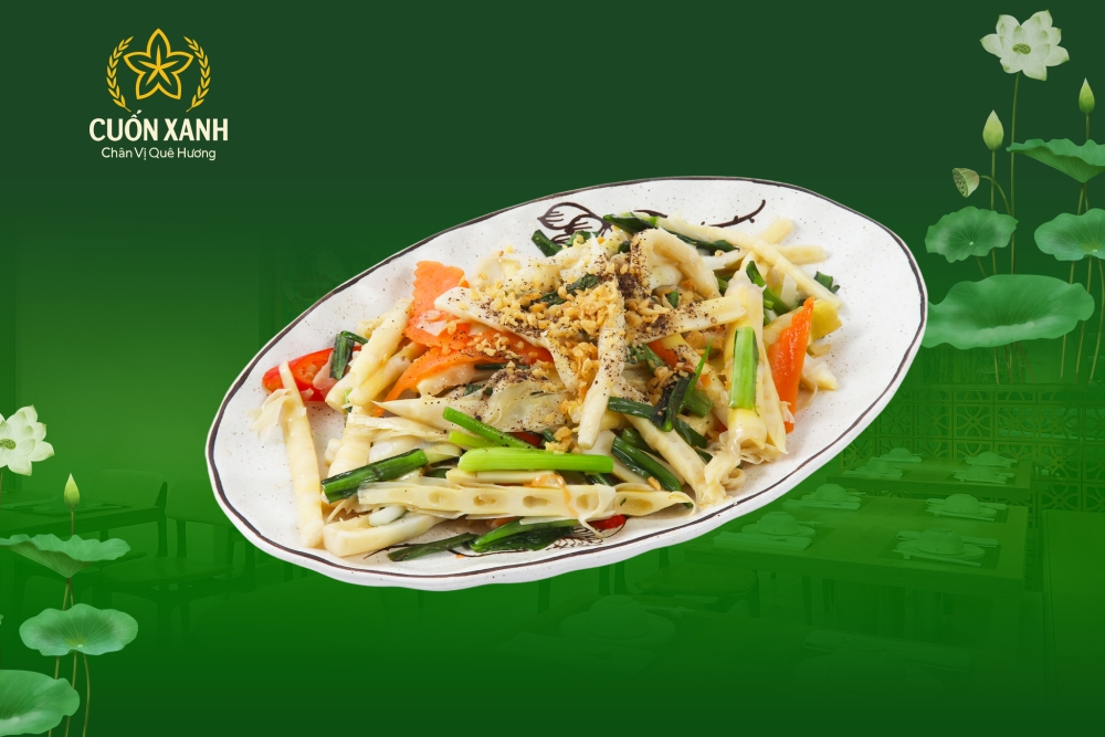 Măng trúc Yên Tử xào nấm